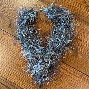 Handmade unique fiber necklace